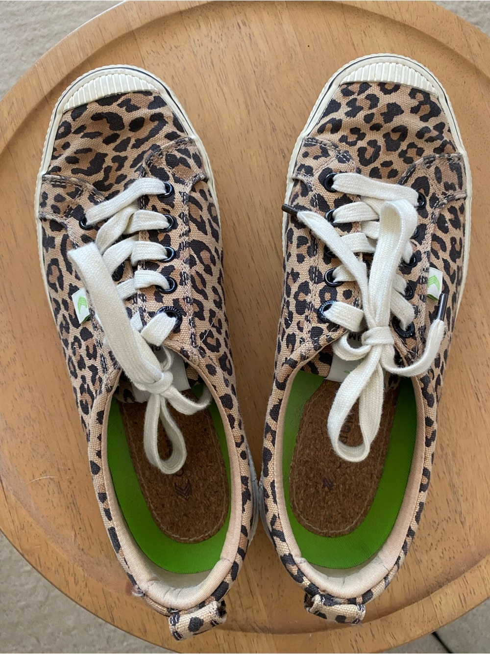 Cariuma Leopard Print Canvas Sneakers